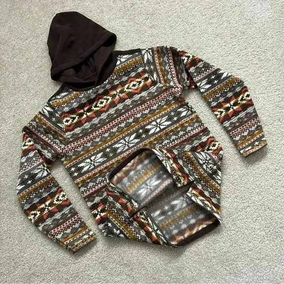 Dakota Grizzly Men’s Pullover Hoodie Sweatshirt Size Medium Hood Polyester Brown - Picture 7 of 16